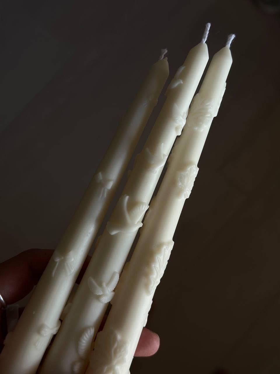 Beeswax Taper Candles 6