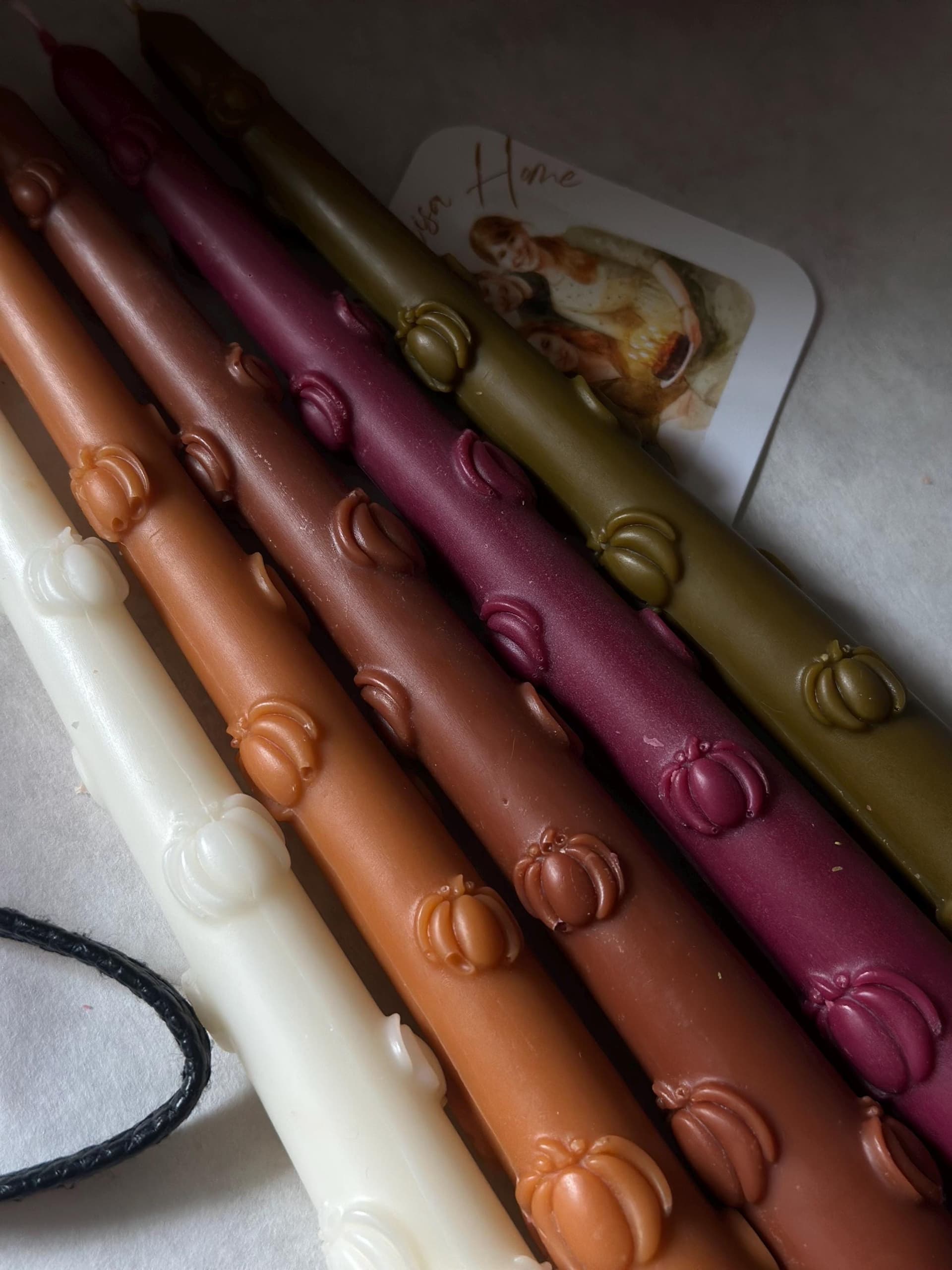 Pumpkin Taper Candles for Cozy Autumn Decor
