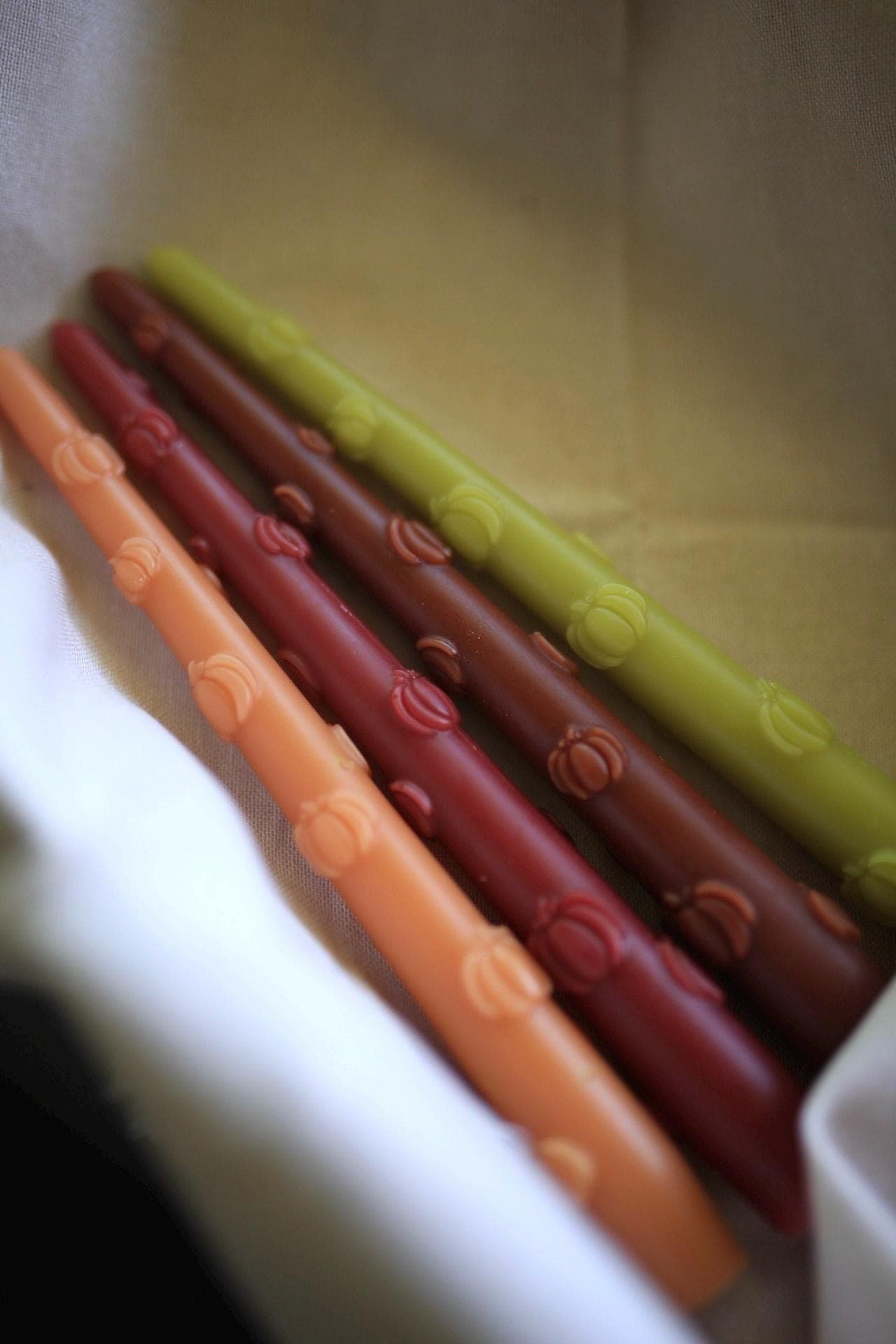 Pumpkin Taper Candles for Cozy Autumn Decor 3