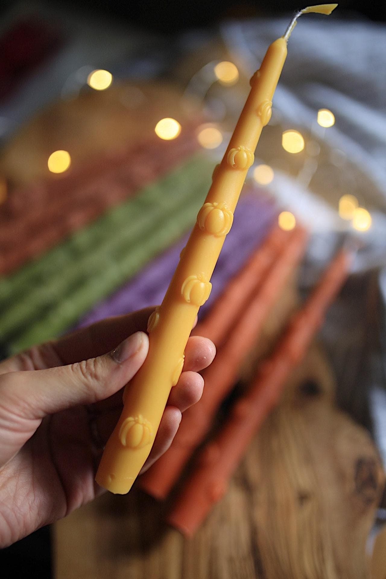 Pumpkin Taper Candles for Cozy Autumn Decor 10