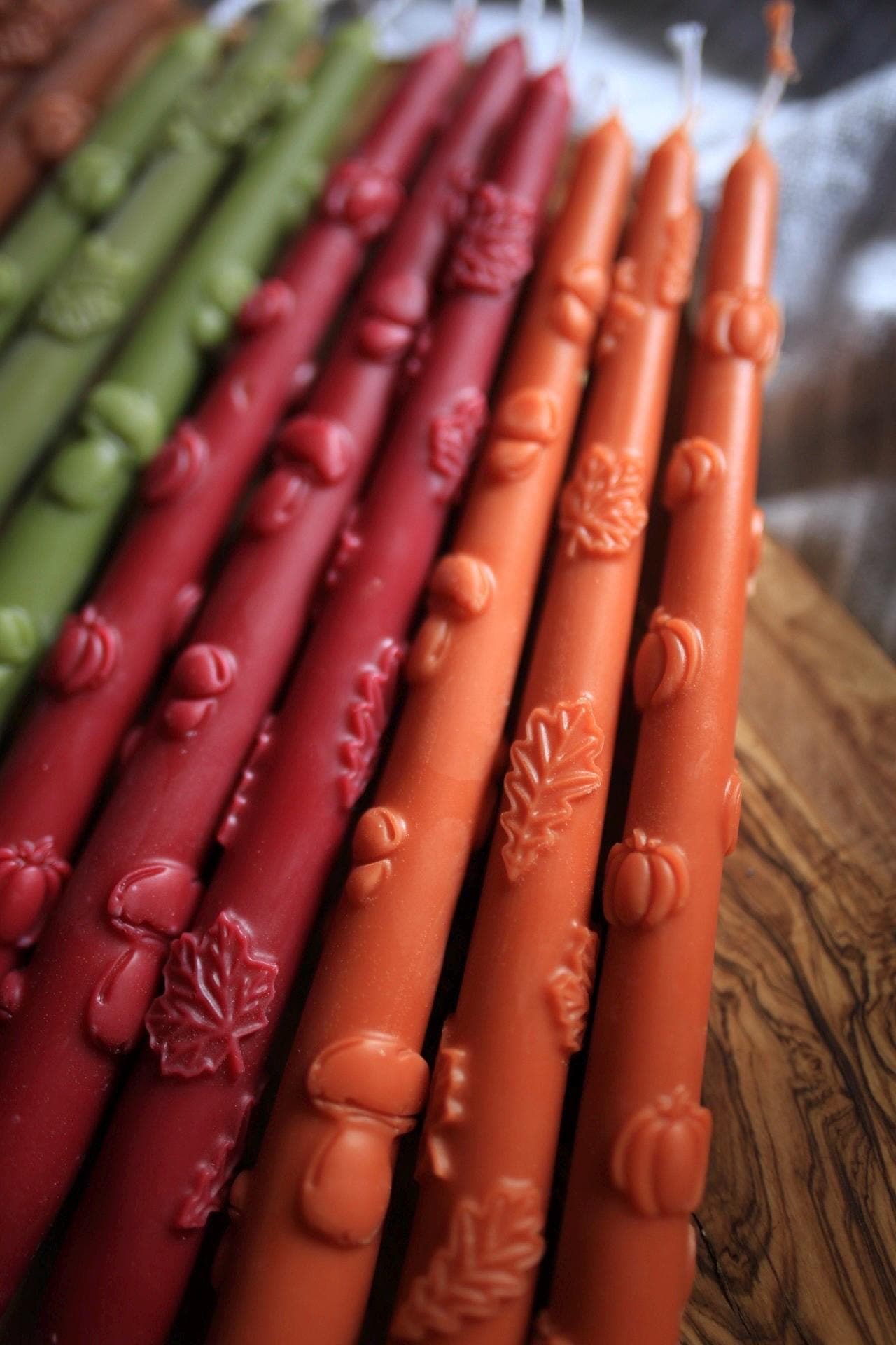 Pumpkin Taper Candles for Cozy Autumn Decor 2