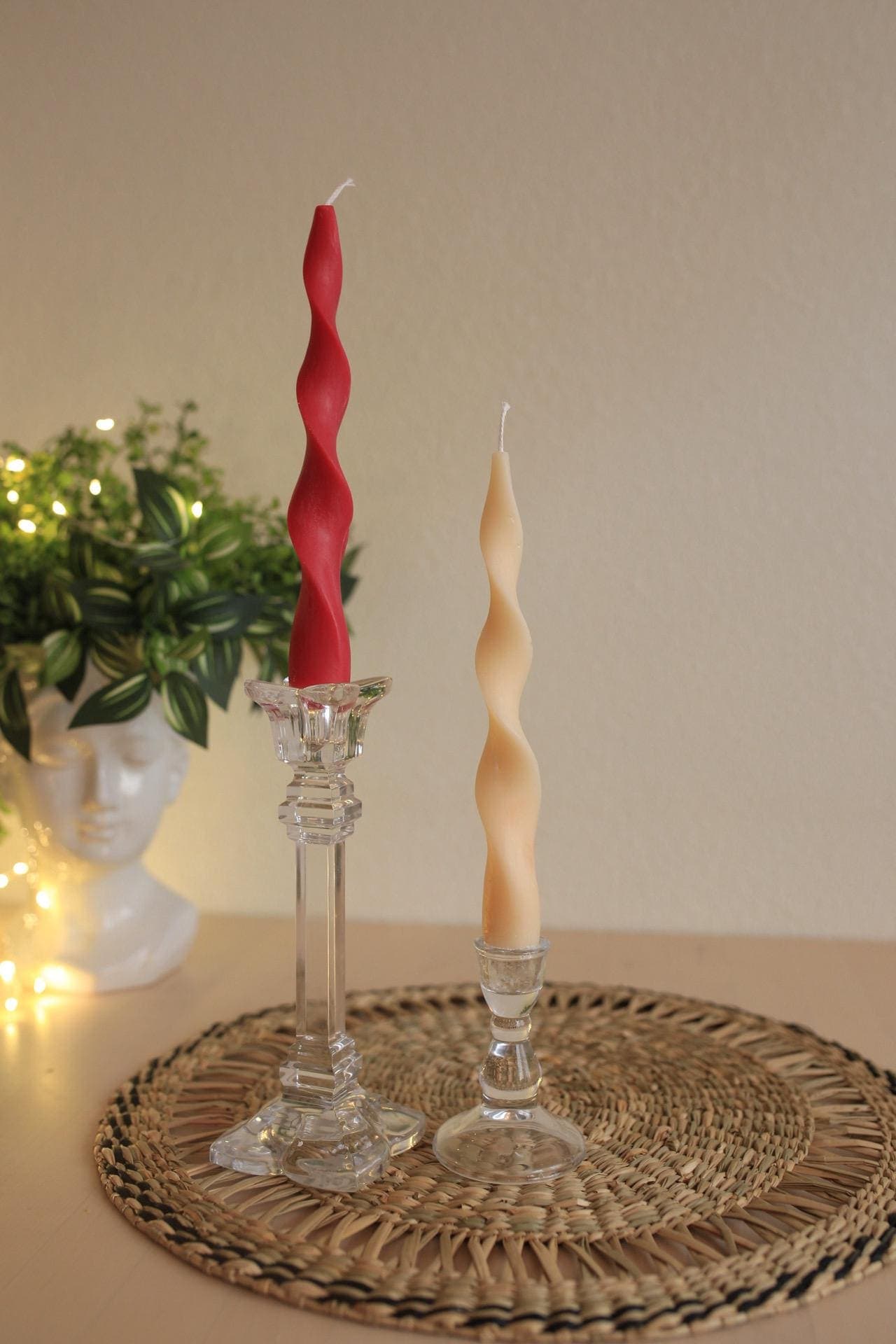Summer taper candles set of 5 7
