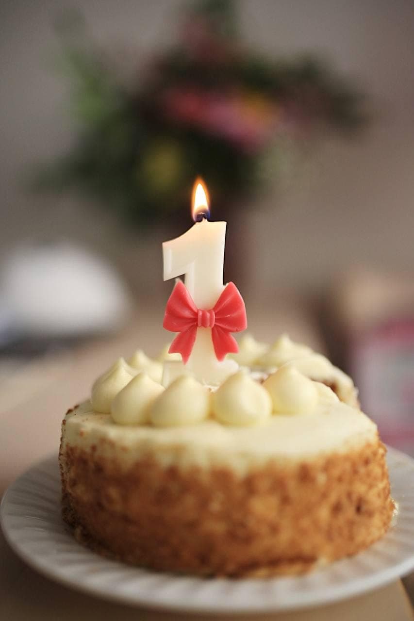 Handmade Beeswax Number Candles