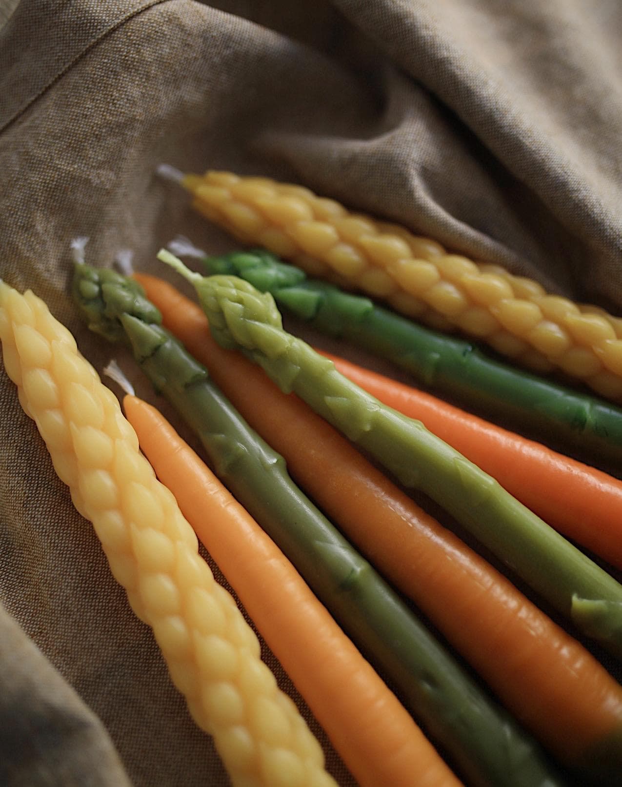 Harvest taper candles set of 5 2