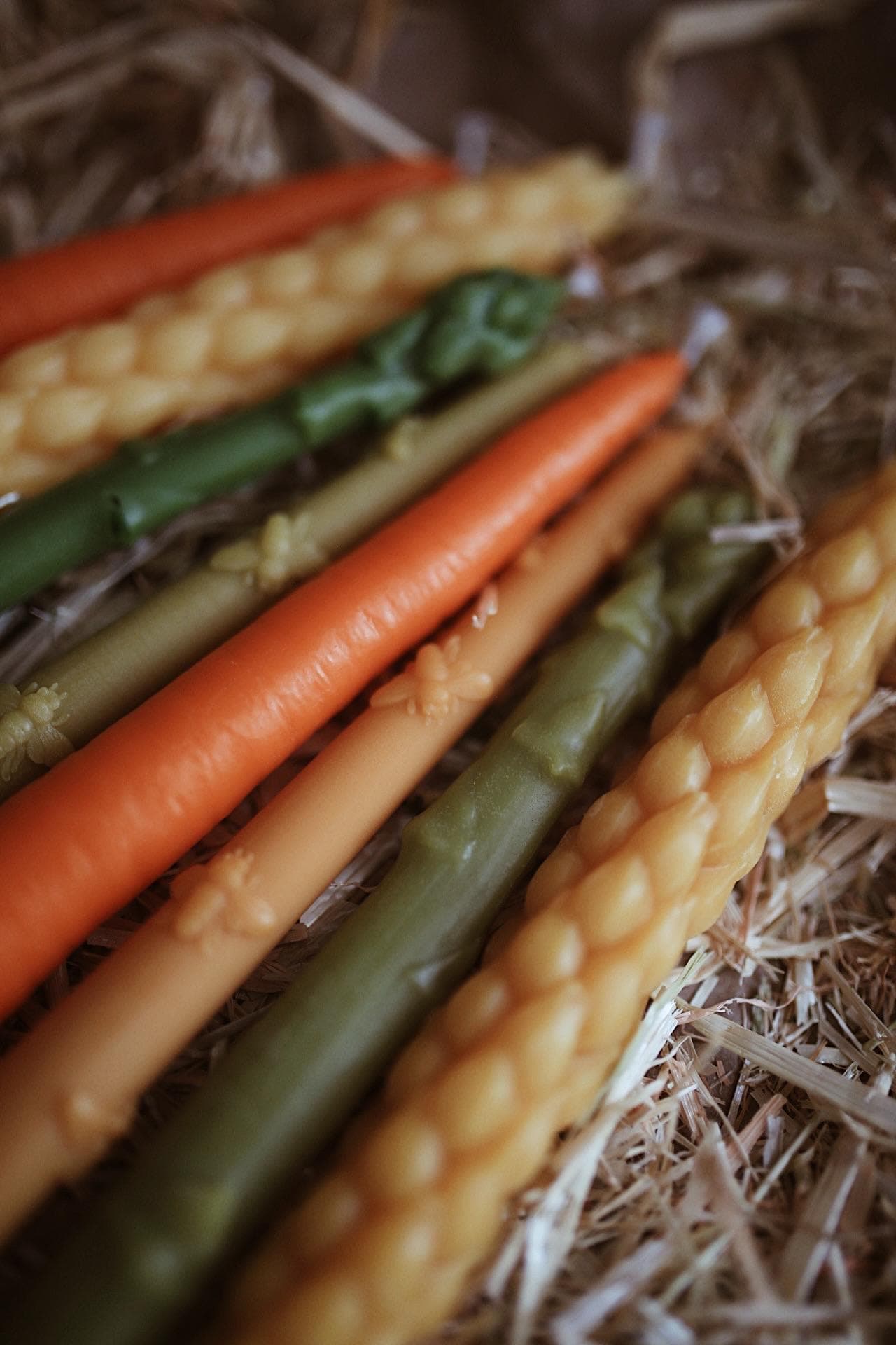 Harvest taper candles set of 5 3