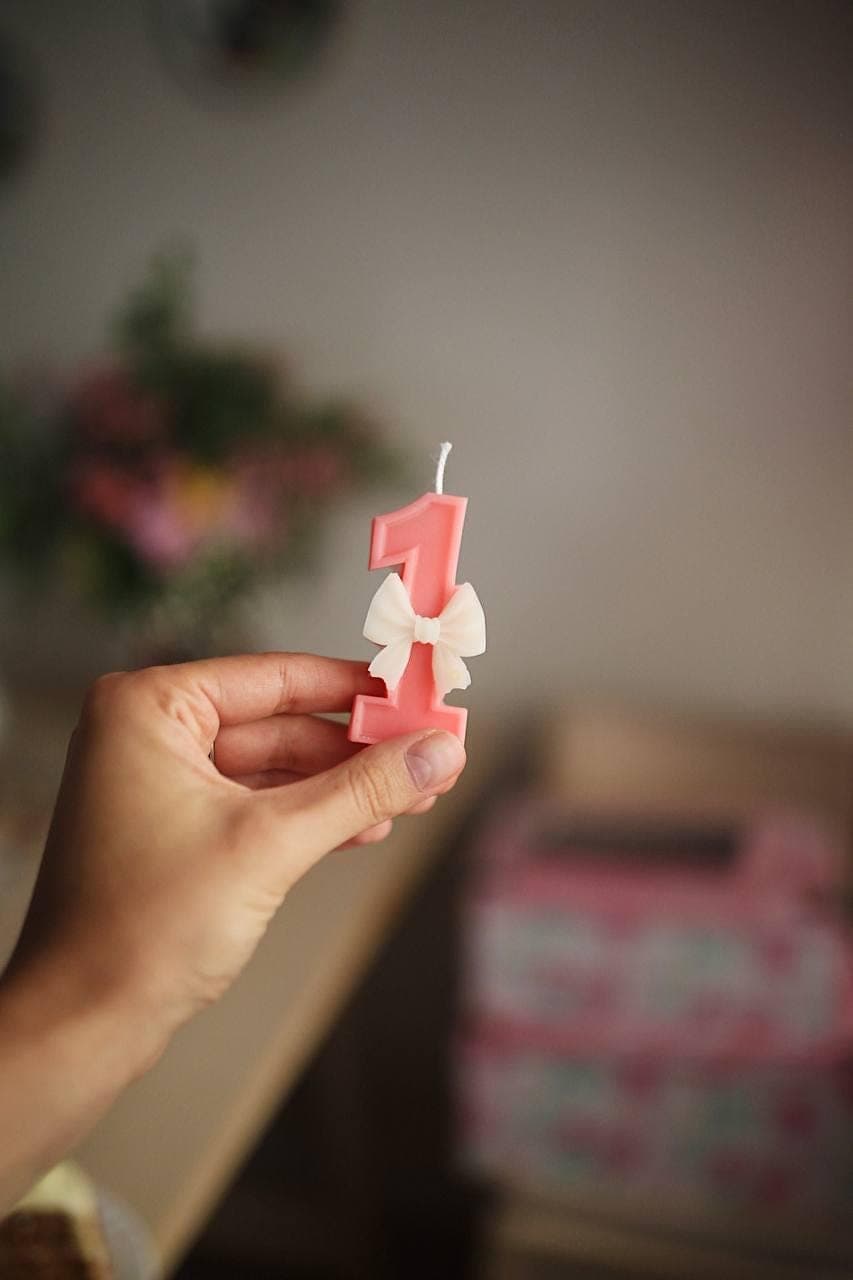 Handmade Beeswax Number Candles 7