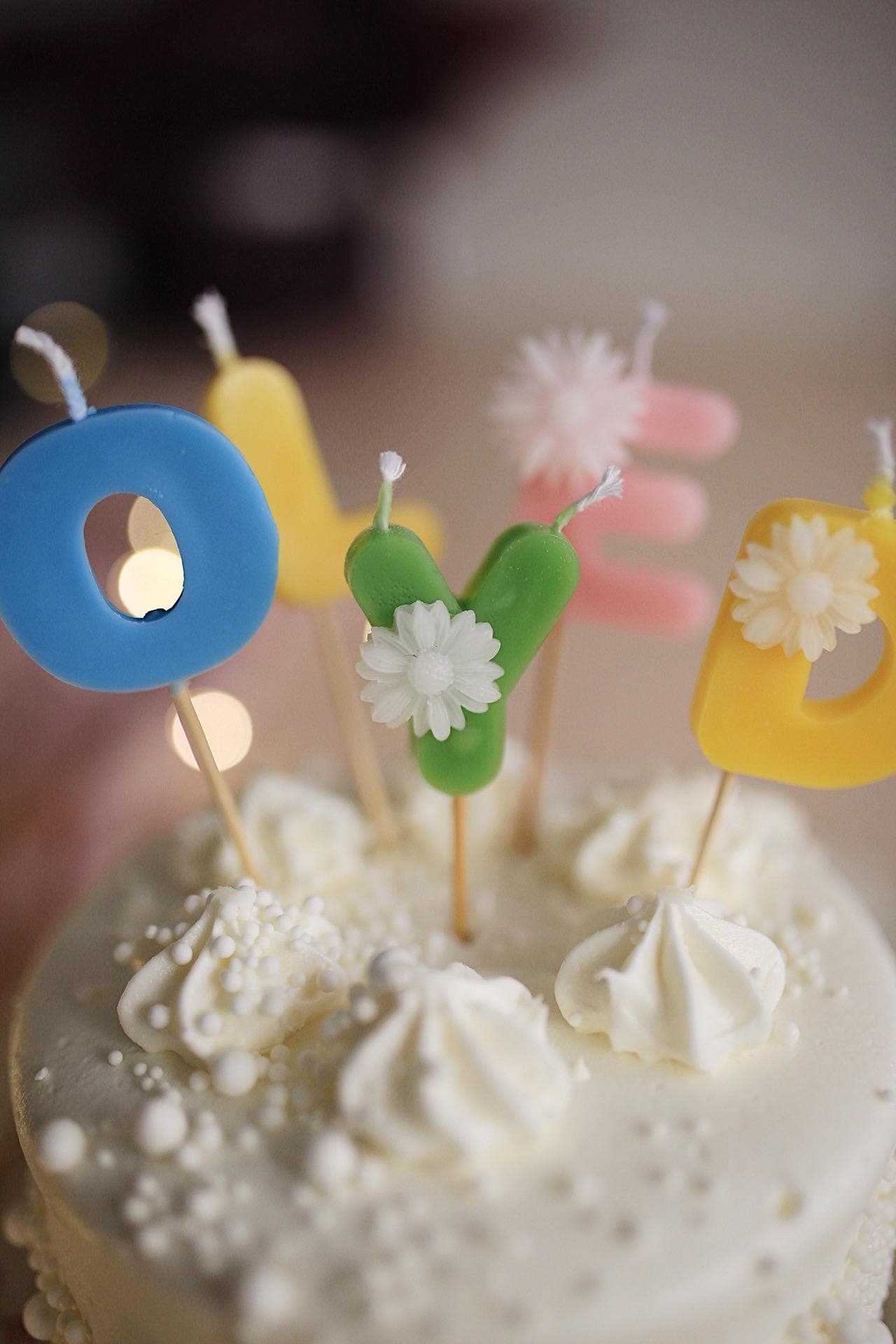 Beeswax Letter Candles for Birthday Cakes 7