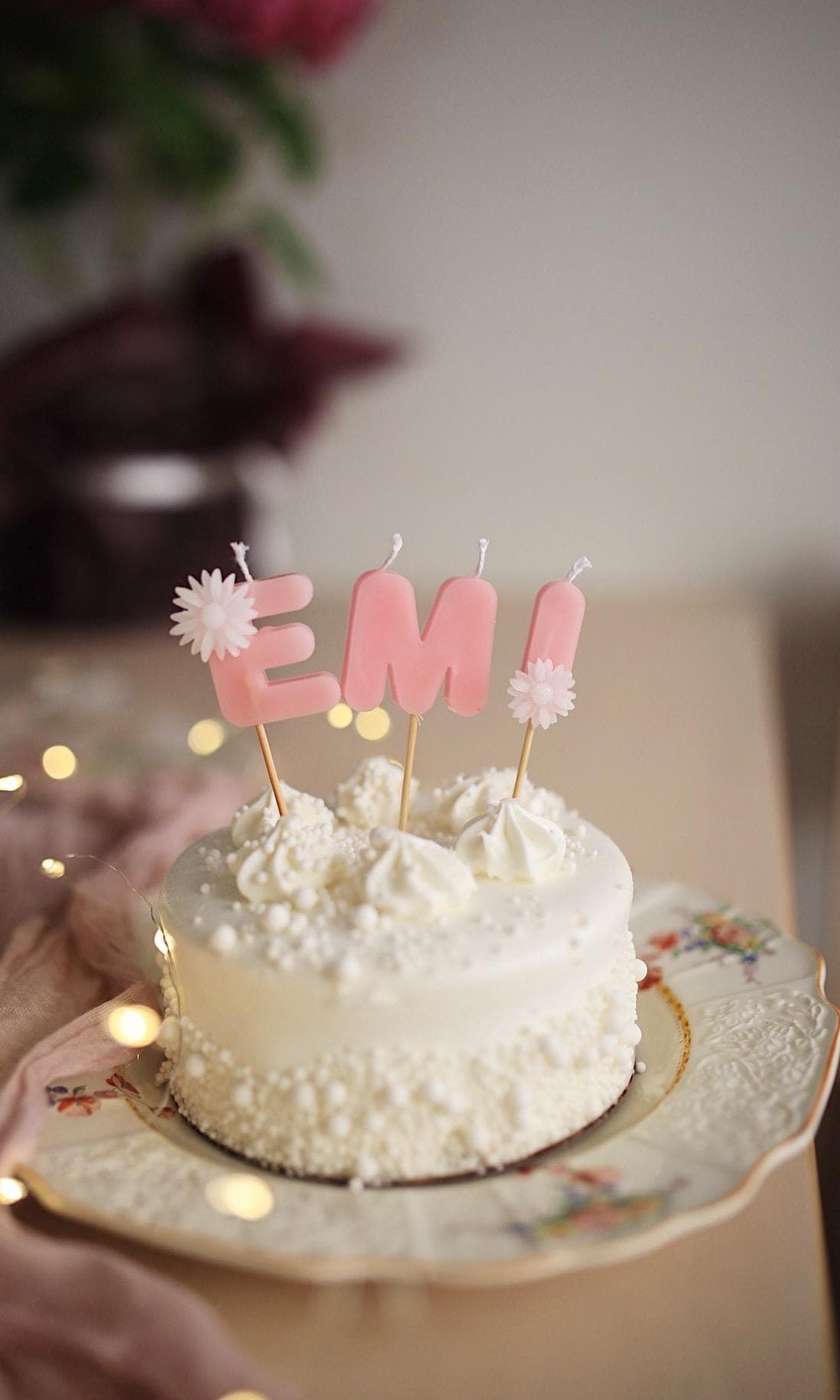 Beeswax Letter Candles for Birthday Cakes 2