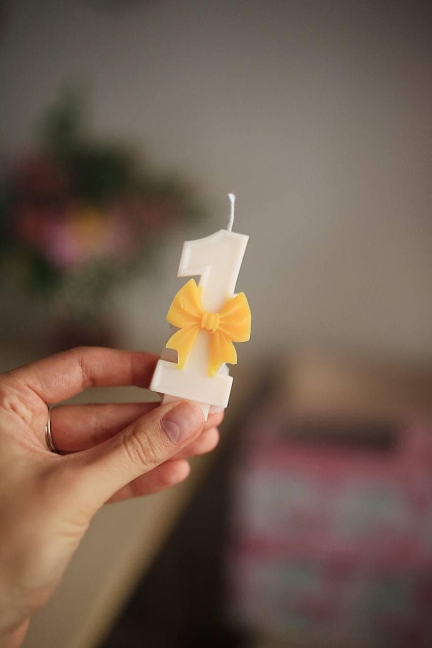Handmade Beeswax Number Candles 6