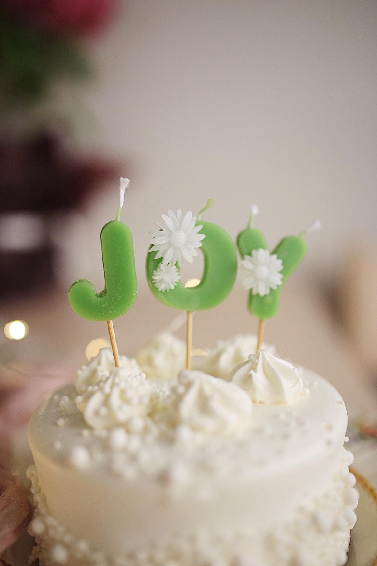 Beeswax Letter Candles for Birthday Cakes 6