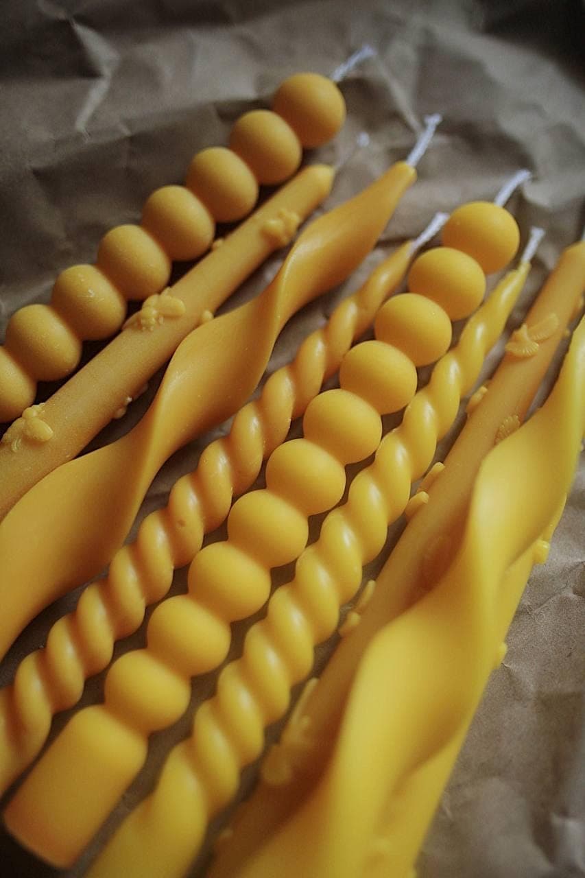 Yelow taper candles 1