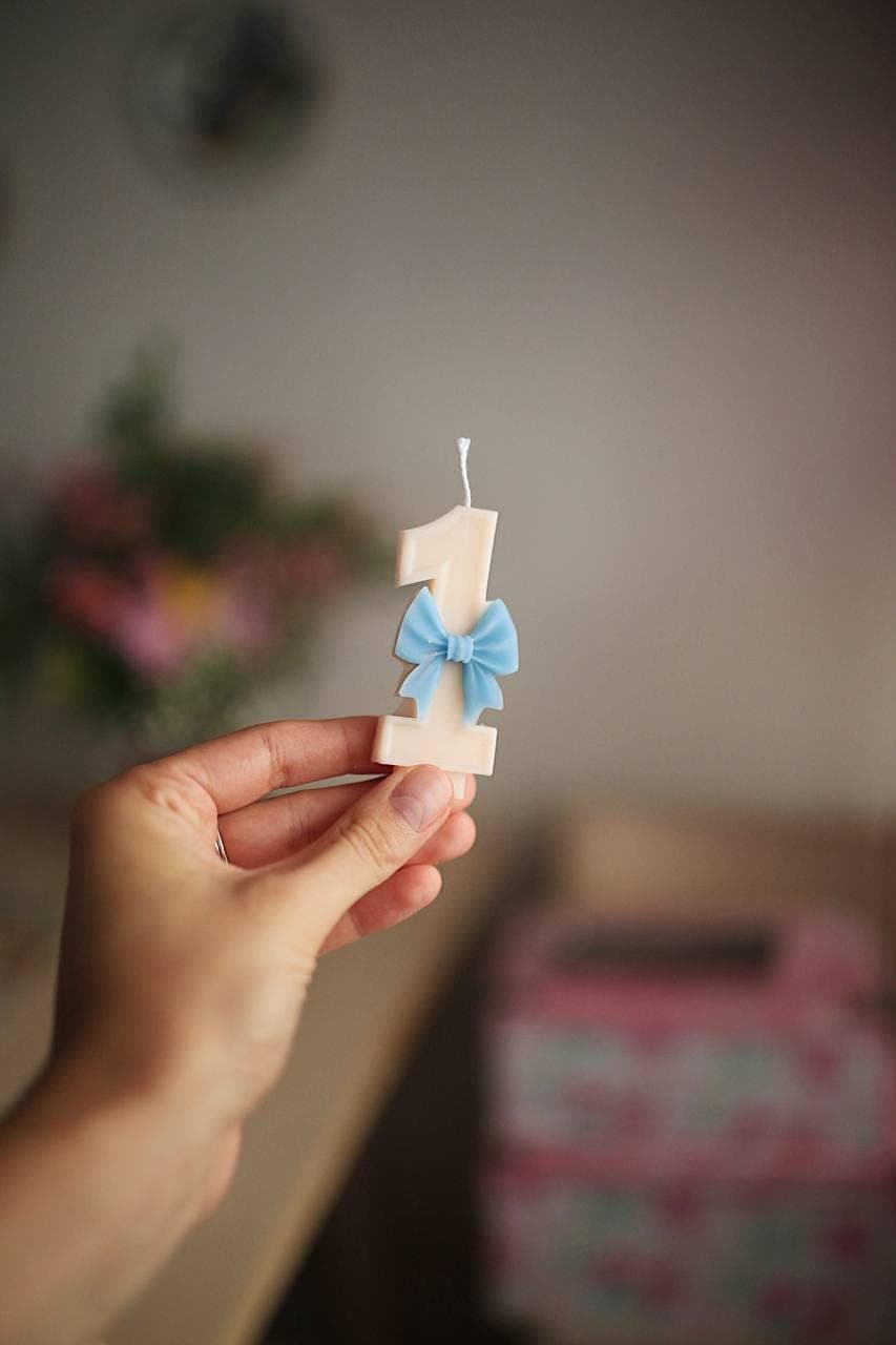 Handmade Beeswax Number Candles 5